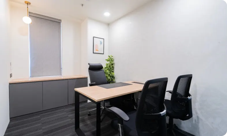 Manager's Cabin at Karma Workspaces Ahmedabad