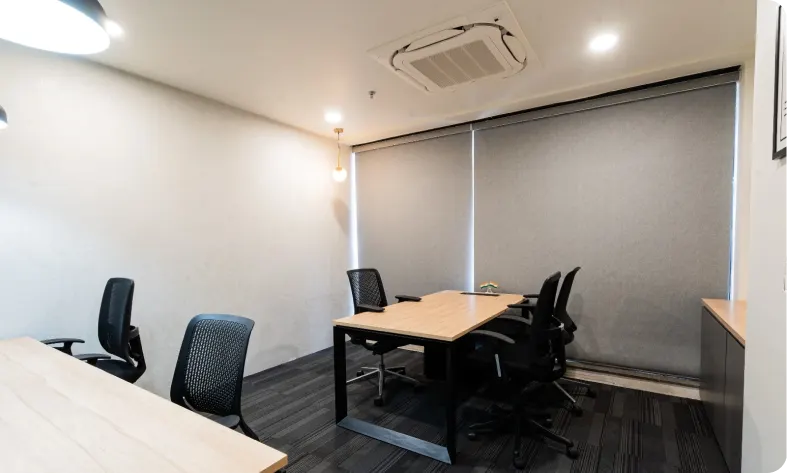 Manager's Cabin and Team Boxes combination at Karma Workspaces Ahmedabad