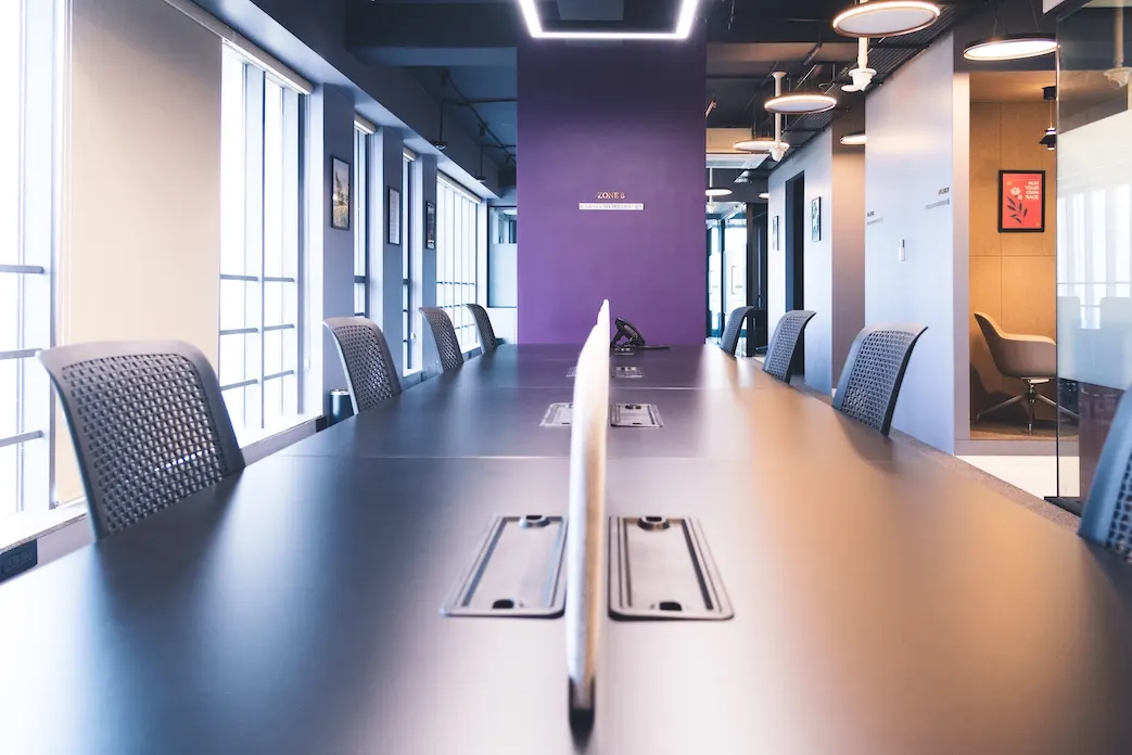 Premium coworking space on the 11th floor at Karma Workspaces, Ahmedabad